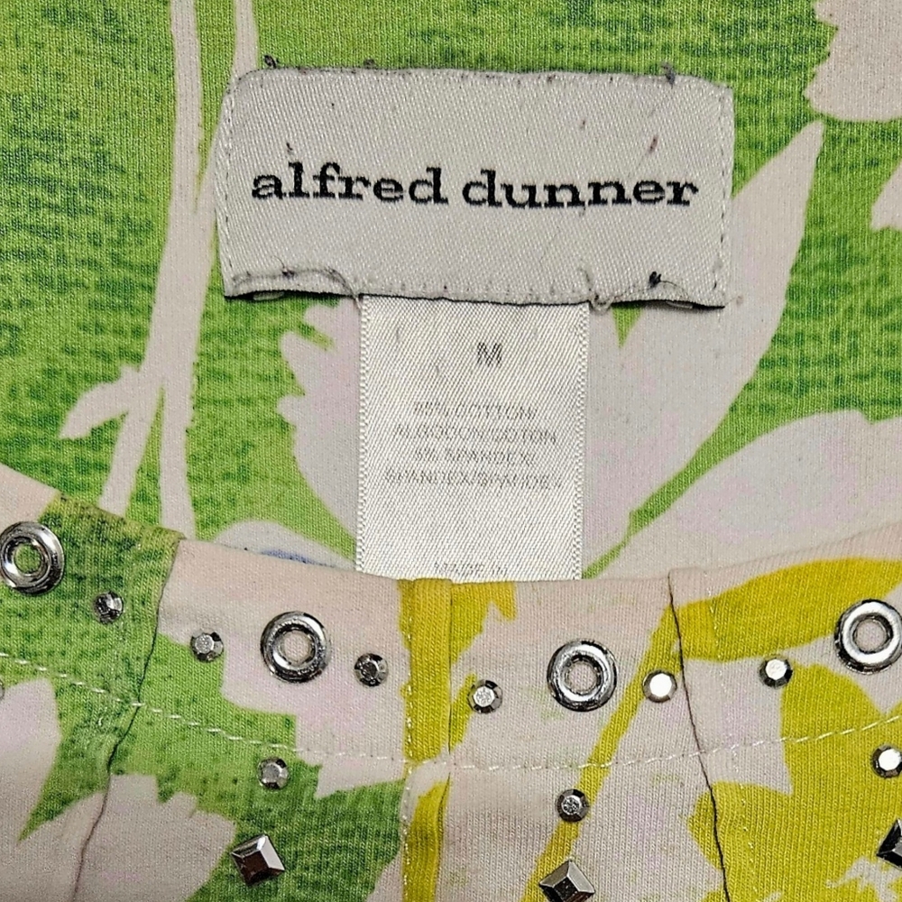 Alfred Dunner 3/4 Sleeve Blouse Top Size Medium - Picture 3 of 5
